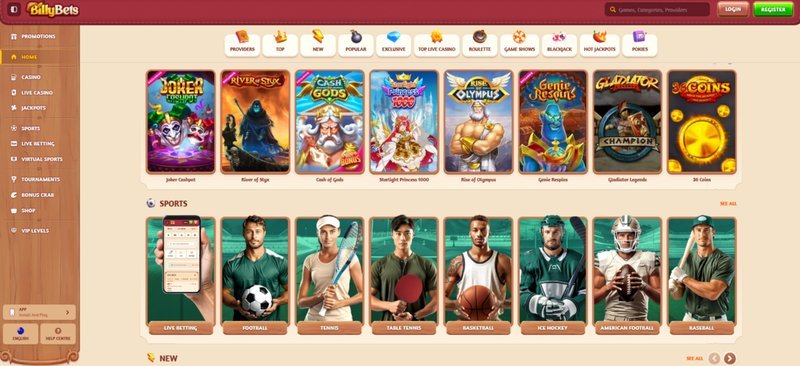 Learn about billybets online casino